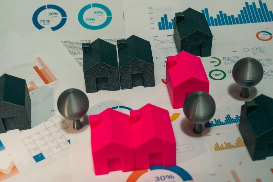 Houses on papers with graphs