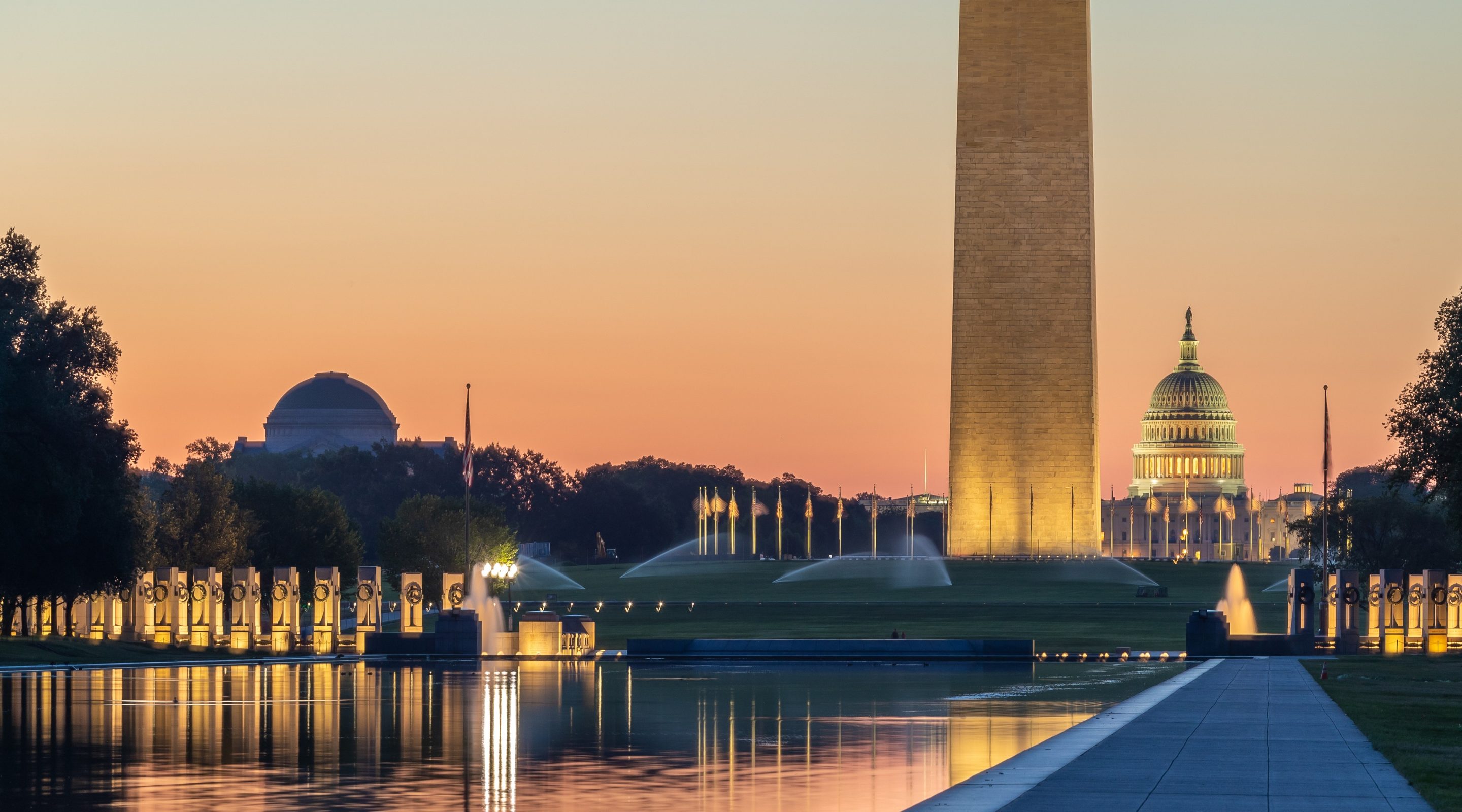 U.S. Capitol at dusk