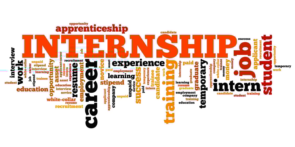 Internship word collage